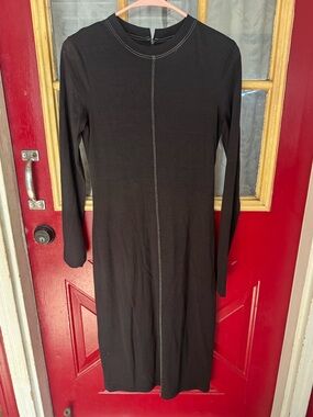 Ramblers Way Wool long sleeve knit dress size small , black